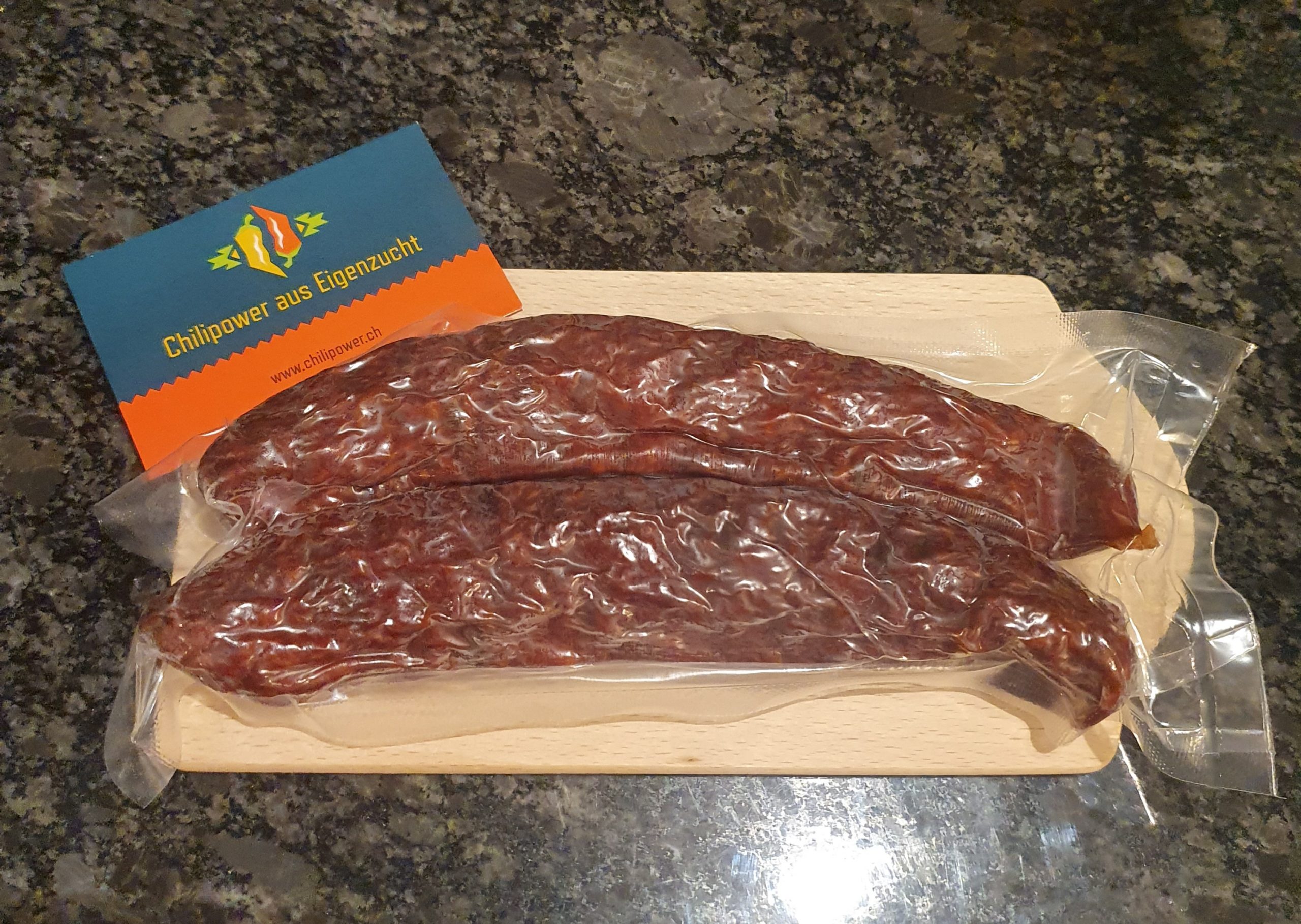 Chiliwurst geräuchert - hierbeimir