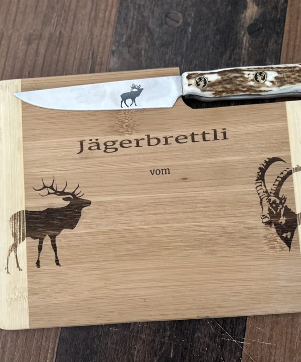 Jägerbrettli mit Messer